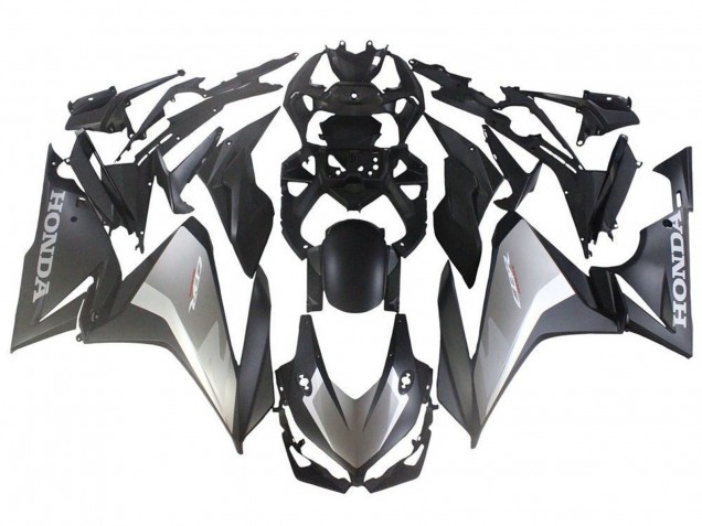 Carenados Moto Honda CBR500R 2019-2021 - Plata Negro Mate