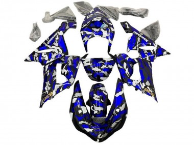 Carenados Moto Kawasaki ZX6R 2005-2006 - Azul Camouflage