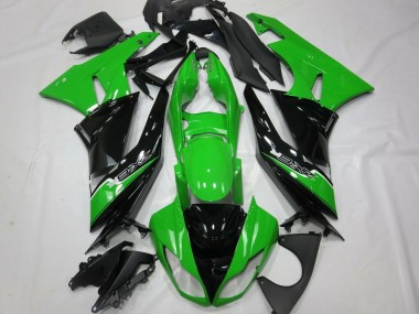Carenados Moto Kawasaki ZX6R 2009-2012 - Verde Negro Brillante Blanco