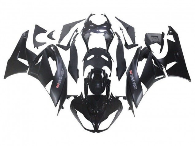 Kits Carenado Moto Kawasaki ZX6R 2009-2012 - Negro Brillante Negro Mate