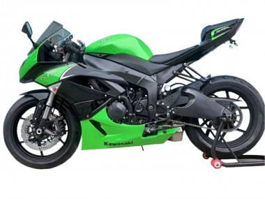 Carenados Moto Kawasaki ZX6R 2009-2012 - Verde Negro Mate