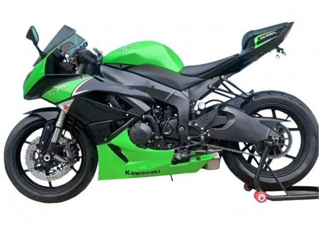 Carenados Moto Kawasaki ZX6R 2009-2012 - Verde Negro Mate