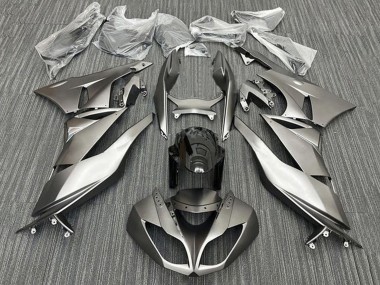 Carenados Moto Kawasaki ZX6R 2009-2012 - Plata Mate Negro