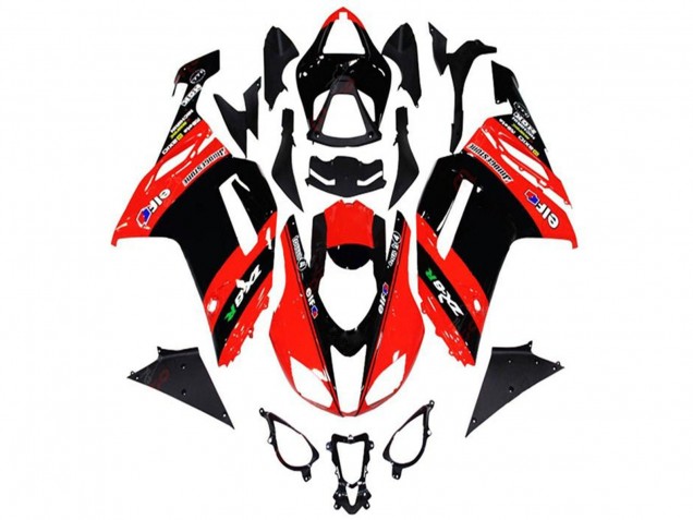Carenados Moto Kawasaki ZX6R 2013-2018 - Rojo Negro Elf