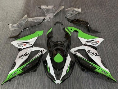 Carenados Moto Kawasaki ZX6R 2013-2018 - Verde Blanco Negro
