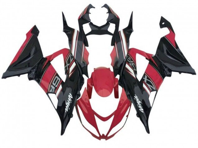 Carenados Moto Kawasaki ZX6R 2013-2018 - Rojo Negro Blanco