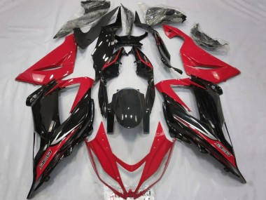 Carenados Moto Kawasaki ZX6R 2013-2018 - Rojo Negro Brillante