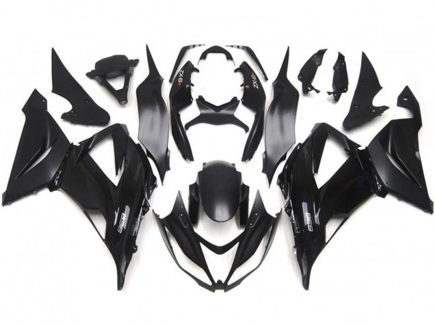 Kits Carenado Moto Kawasaki ZX6R 2013-2018 - Negro Brillante Negro Mate