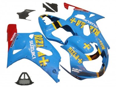 Carenados Moto Suzuki GSXR1000 2000-2002 - Azul Amarillo Rojo Rizla