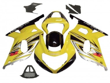 Carenados Moto Suzuki GSXR1000 2000-2002 - Amarillo Plata Negro Brillante