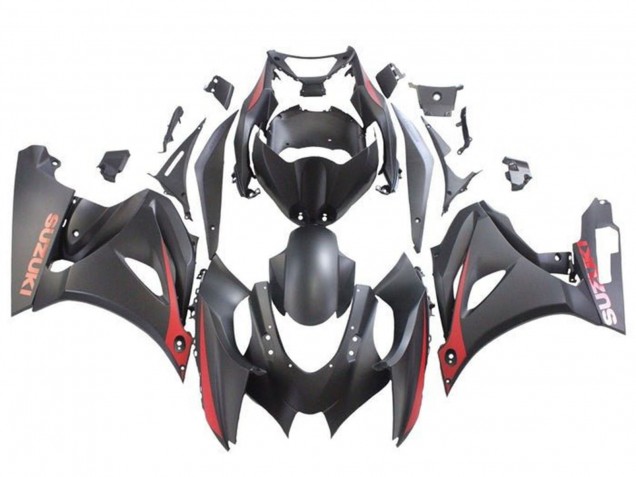 Carenados Moto Suzuki GSXR1000 2017-2024 - Negro Mate Rojo Mate