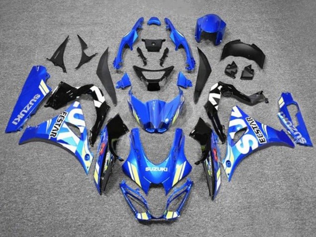 Carenados Moto Suzuki GSXR1000 2017-2024 - Azul Blanco Ecstar