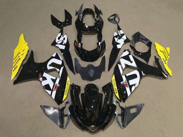 Carenados Moto Suzuki GSXR 1000 2009-2016 - Negro Blanco Amarillo