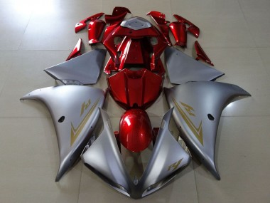 Carenados Moto Yamaha YZF 1000 R1 2009-2011 - Plata Rojo
