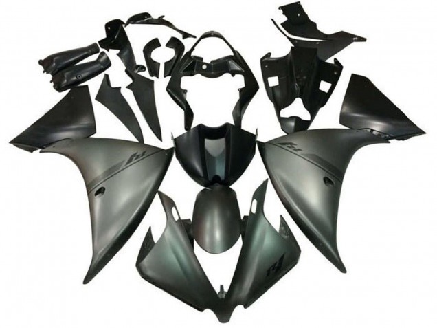 Carenados Moto Yamaha YZF 1000 R1 2009-2011 - Plata Negro Mate