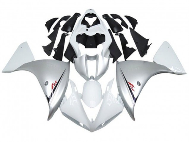 Carenados Moto Yamaha YZF 1000 R1 2009-2011 - Blanco Plata Negro