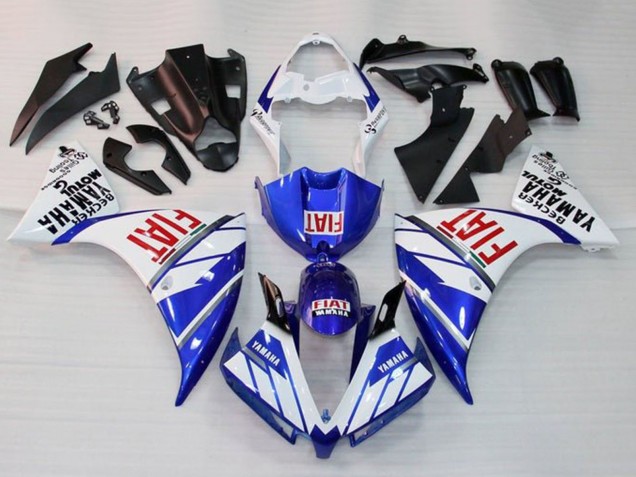 Carenados Moto Yamaha YZF 1000 R1 2009-2011 - Blanco Azul Rojo Fiat