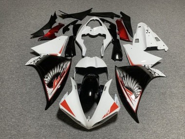 Carenado Moto Yamaha YZF 1000 R1 2012-2014 - Blanco Rojo Negro