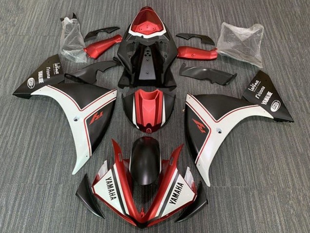 Carenados Moto Yamaha YZF 1000 R1 2012-2014 - Blanco Rojo Negro