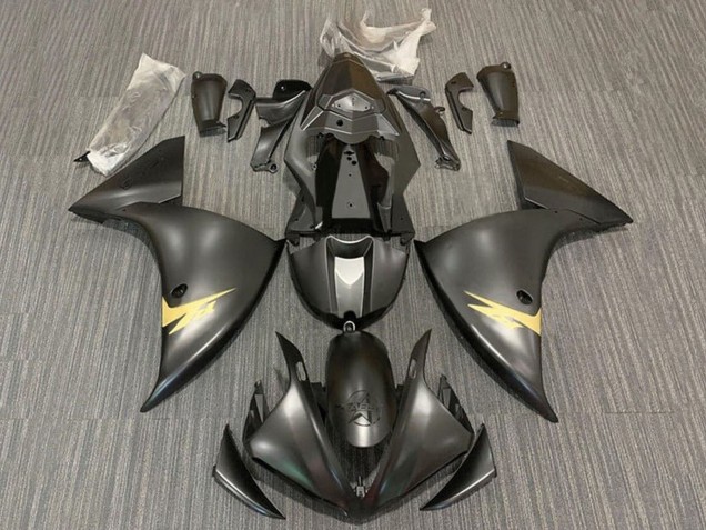 Carenados Moto Yamaha YZF 1000 R1 2012-2014 - Negro Mate Oro