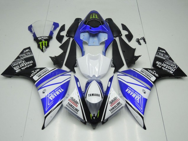 Carenados Moto Yamaha YZF 1000 R1 2012-2014 - Blanco Azul Negro Verde Monstruo Yamalube