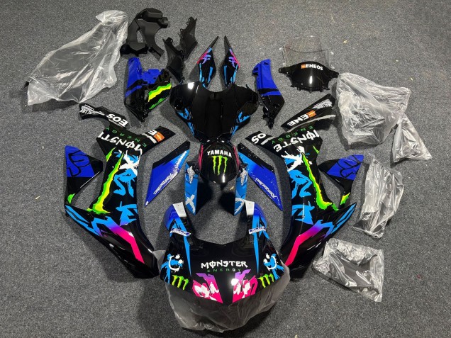 Carenados Moto Yamaha YZF 1000 R1 2015-2019 - Negro Azul Rosa Verde Monstruo ENEOS