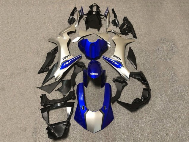 Carenados Moto Yamaha YZF 1000 R1 2020-2025 - Plata Azul Negro Brillante