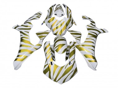 Carenados Moto Yamaha YZF 1000 R1 2020-2025 - Blanco Oro Cebra
