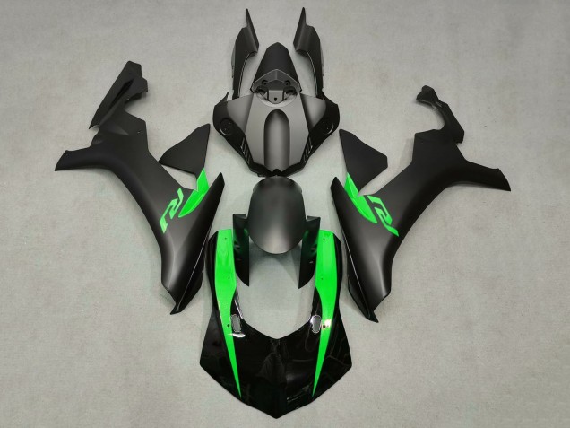 Carenados Moto Yamaha YZF 1000 R1 2020-2025 - Negro Brillante Negro Mate Verde