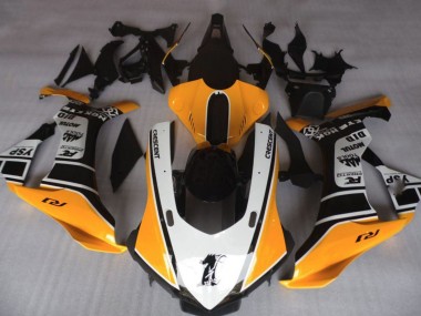 Carenados Moto Yamaha YZF 1000 R1 2020-2025 - Naranja Blanco Negro