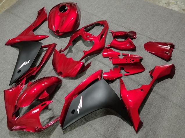 Carenados Moto Yamaha YZF 1000 R1 2004-2006 - Rojo Negro Mate