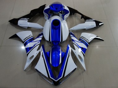 Carenados Moto Yamaha YZF 1000 R1 2004-2006 - Blanco Azul Negro
