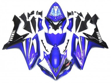 Kits Carenado Moto Yamaha YZF 1000 R1 2007-2008 - Azul Blanco Negro