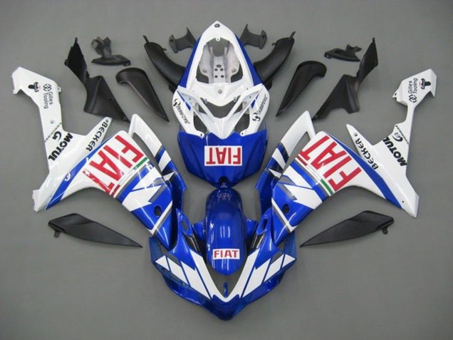 Carenados Moto Yamaha YZF 1000 R1 2007-2008 - Blanco Azul Rojo Fiat