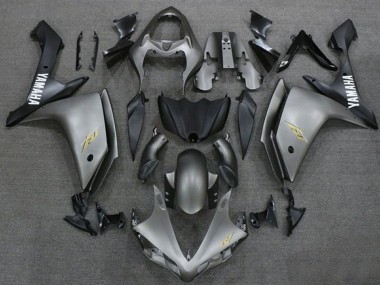 Carenados Moto Yamaha YZF 1000 R1 2007-2008 - Plata Oscuro Negro Mate
