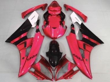 Carenados Moto Yamaha YZF R6 2006-2007 - Blanco Rojo Negro Brillante