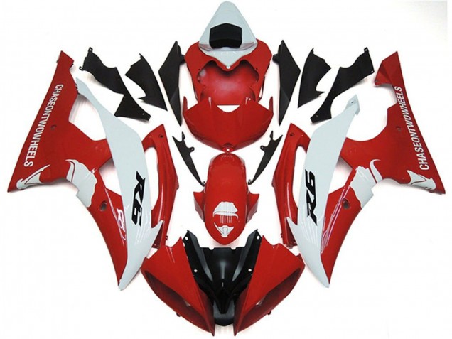 Carenados Moto Yamaha YZF R6 2008-2016 - Blanco Rojo Negro