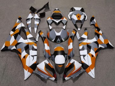 Carenados Moto Yamaha YZF R6 2008-2016 - Blanco Naranja Gris Negro Camouflage