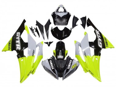 Carenados Moto Yamaha YZF R6 2008-2016 - Blanco Verde Negro Brillante GYTR