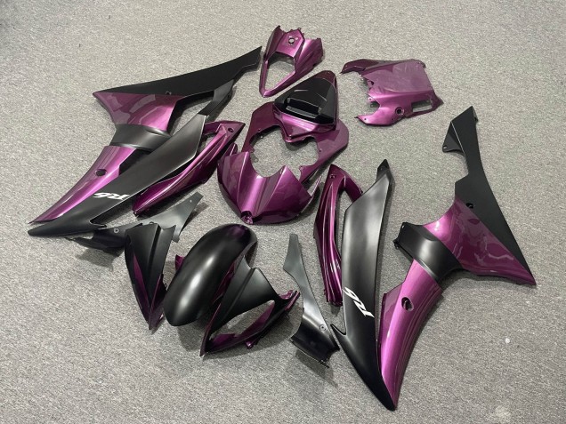 Carenados Moto Yamaha YZF R6 2008-2016 - Púrpura Negro Mate