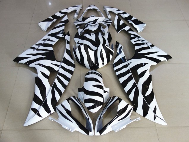 Carenados Moto Yamaha YZF R6 2008-2016 - Blanco Negro Cebra