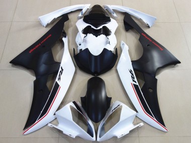 Carenados Moto Yamaha YZF R6 2008-2016 - Blanco Negro Mate Rojo
