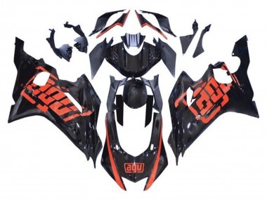 Carenados Moto Yamaha YZF R6 2017-2023 - Negro Brillante Rojo AGV