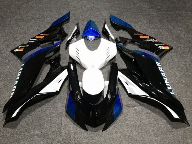 Carenados Moto Yamaha YZF R6 2017-2023 - Blanco Azul Negro Brillante