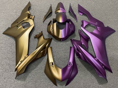 Carenados Moto Yamaha YZF R6 2017-2023 - Oro Mate Púrpura Dividir