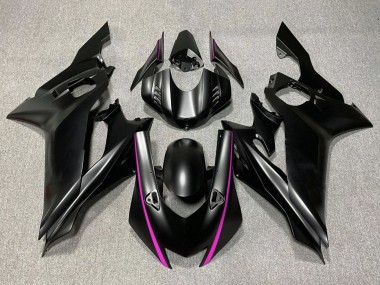 Carenados Moto Yamaha YZF R6 2017-2023 - Negro Mate Rosa
