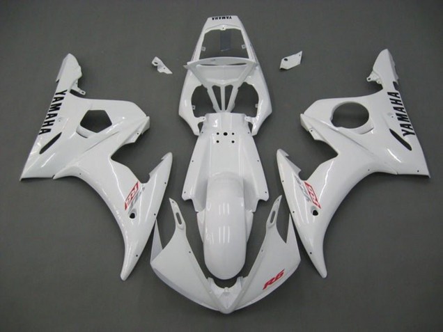 Carenados Moto Yamaha YZF R6 2005 - Blanco Rojo Negro
