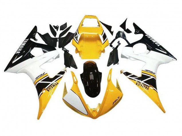 Carenados Moto Yamaha YZF R6 2005 - Blanco Amarillo Negro