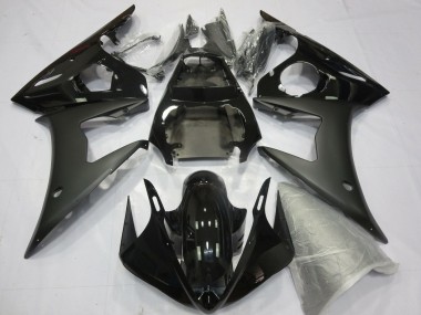 Carenados Moto Yamaha YZF R6 2005 - Negro Brillante Negro Mate