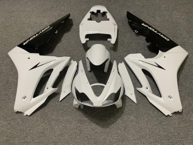 Carenado Moto Triumph Daytona 675 Triple 2006-2008 - Blanco Negro Brillante